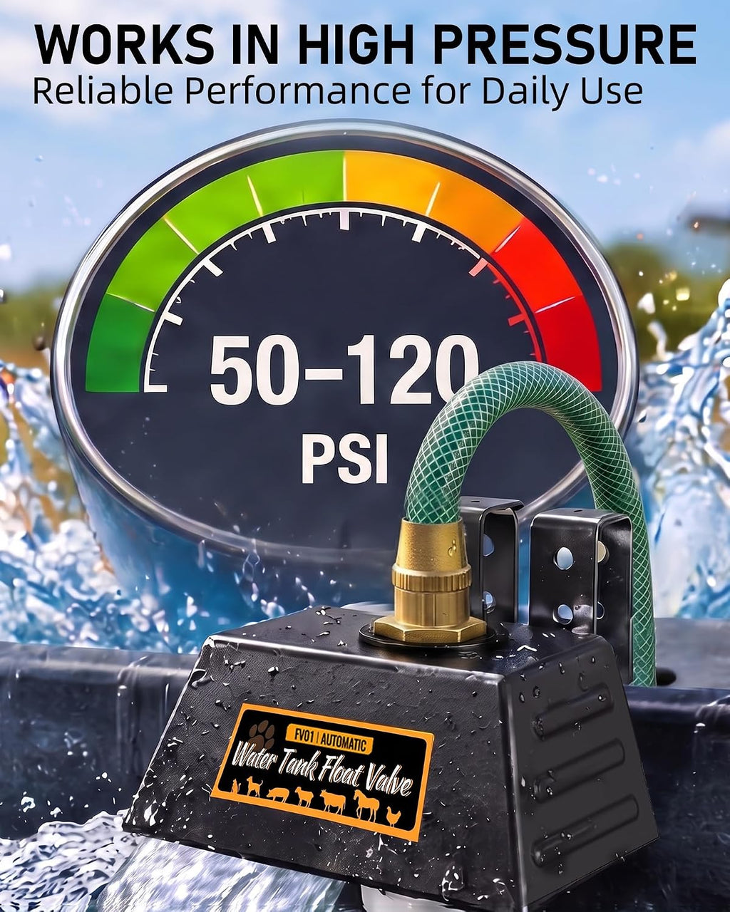 Automatic Water Trough Float Valve Suitable for 3/4" Female Water Connector | Patented Float Valve for Water Tank