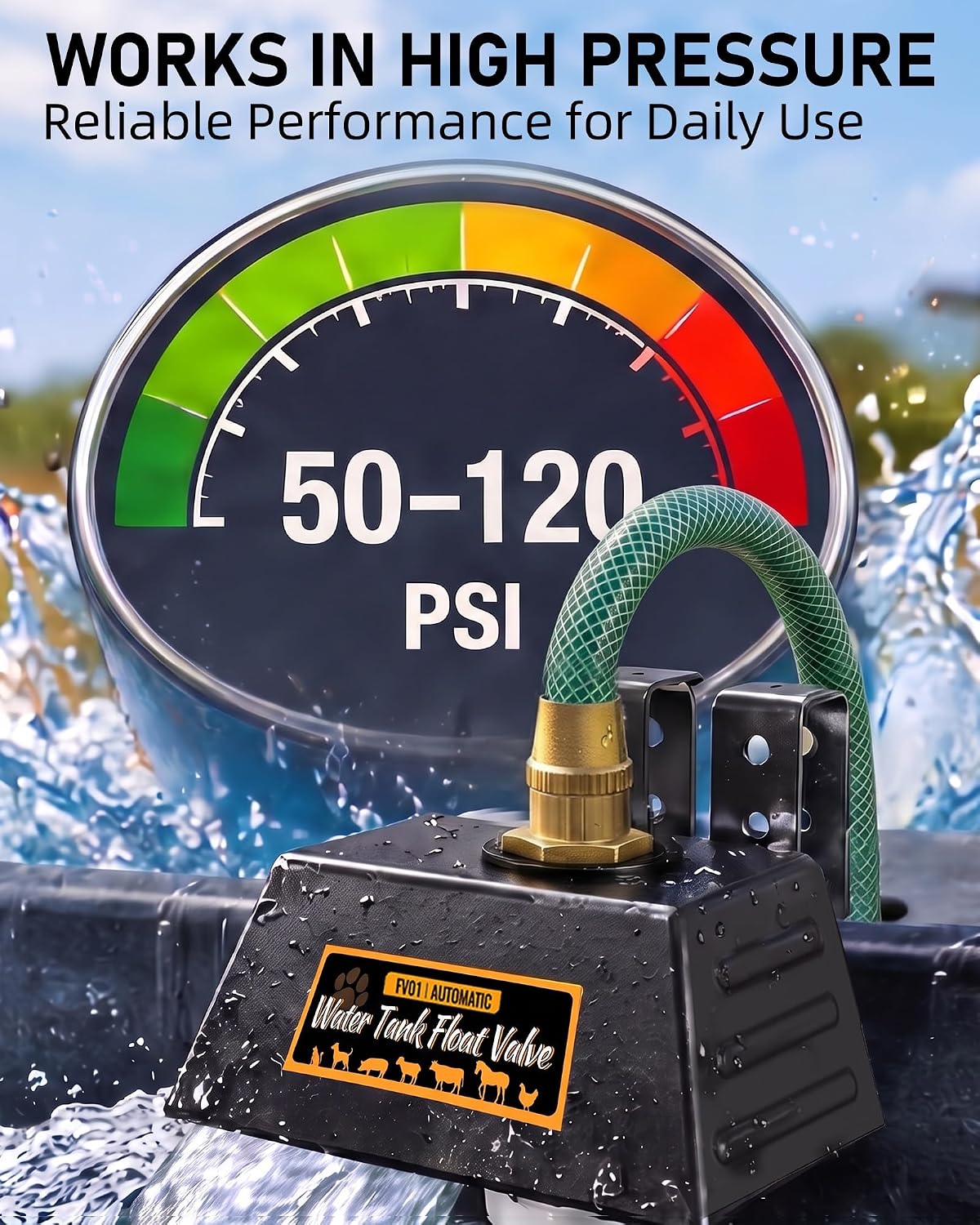 Automatic Water Trough Float Valve Suitable for 3/4" Female Water Connector | Patented Float Valve for Water Tank