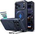 for iPhone 17 Pro Max Phone Case with Stand, 23ft Military-Grade Drop Protection with Camera Control, Shock-Absorbing