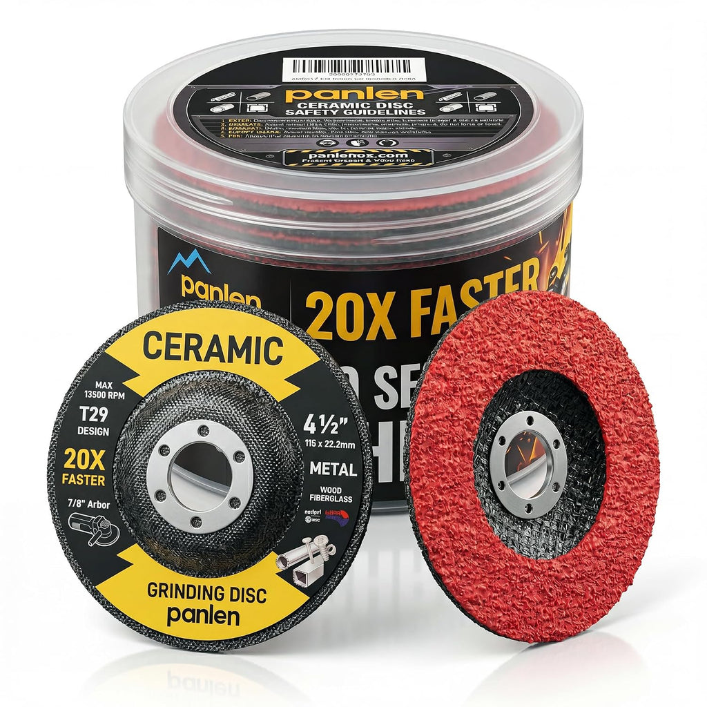 Ceramic Grinding Disc for Angle Grinder, 4 1/2 Inch Faster, 10 Pack
