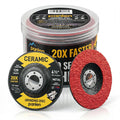Ceramic Grinding Disc for Angle Grinder, 4 1/2 Inch Faster, 10 Pack