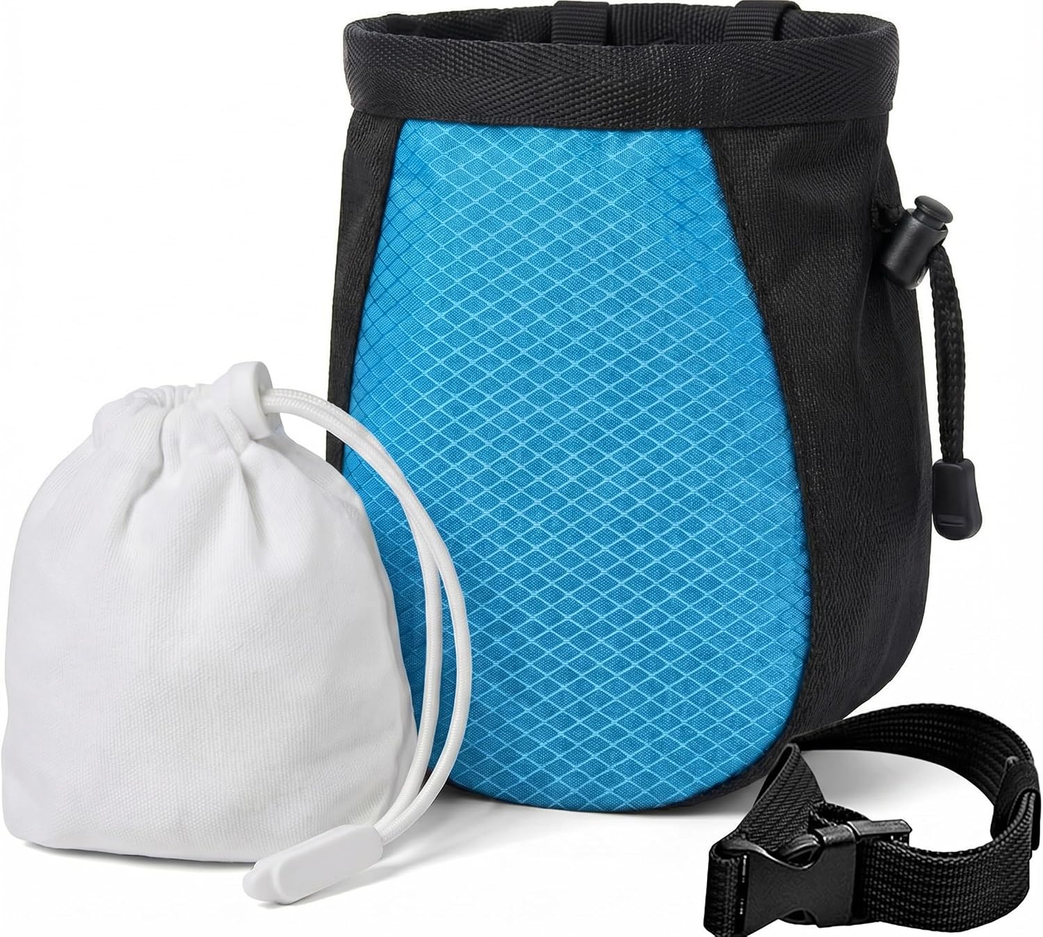 Climbing Chalk Bag for Rock Climbing - with Chalk Ball | Drawstring closure, Refillable chalk ball, Adjustable waist
