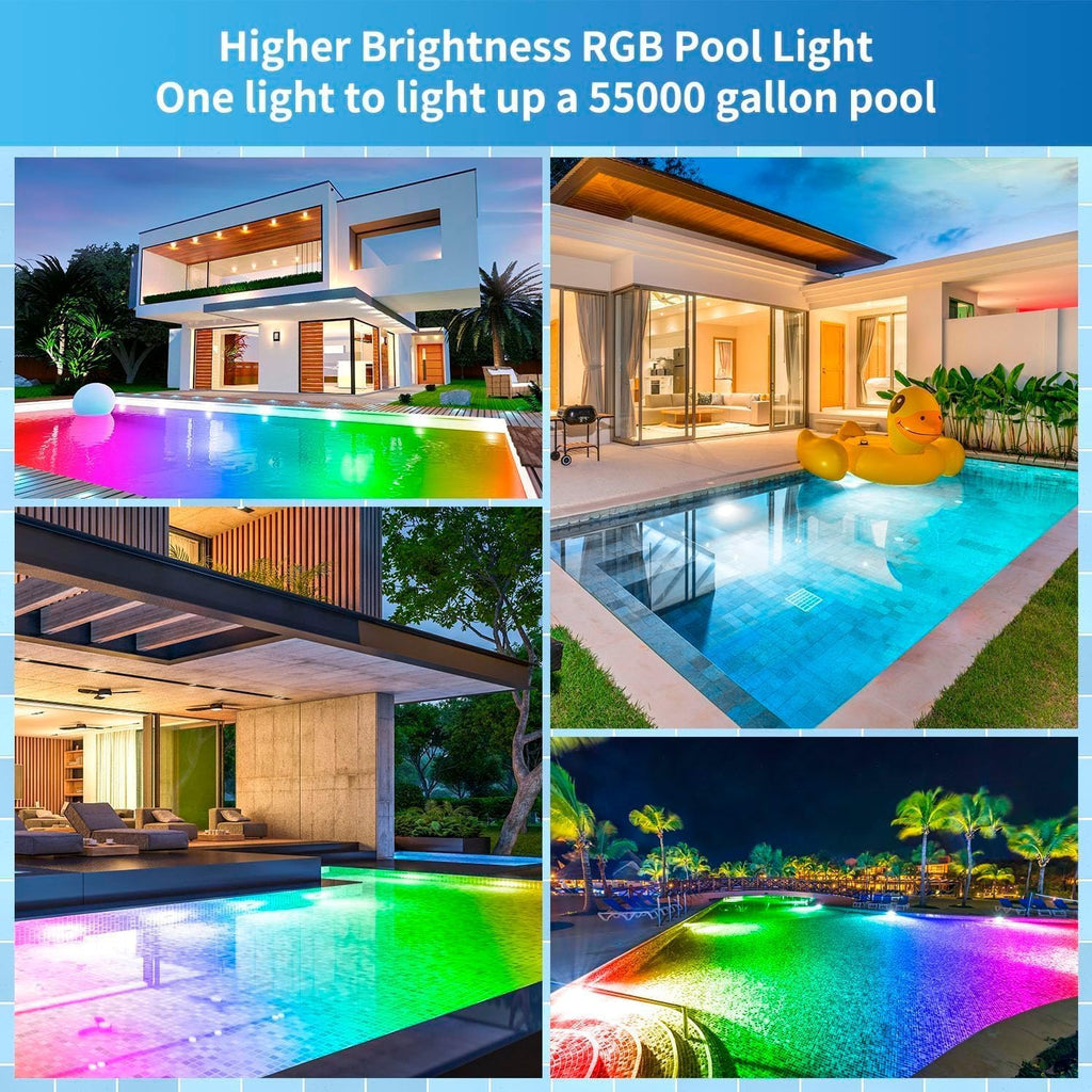 Pool Lights for Inground Pool, 120V 90W LED Smart Color Changing | Pool Light Bulb for Inground Pool Underwater Pool