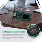 PCIe Gigabit Ethernet Server Adapter with Broadcom NetXtreme BCM5751 10/100/1000Mbps Gigabit Desktop PCI-E Network Card NIC