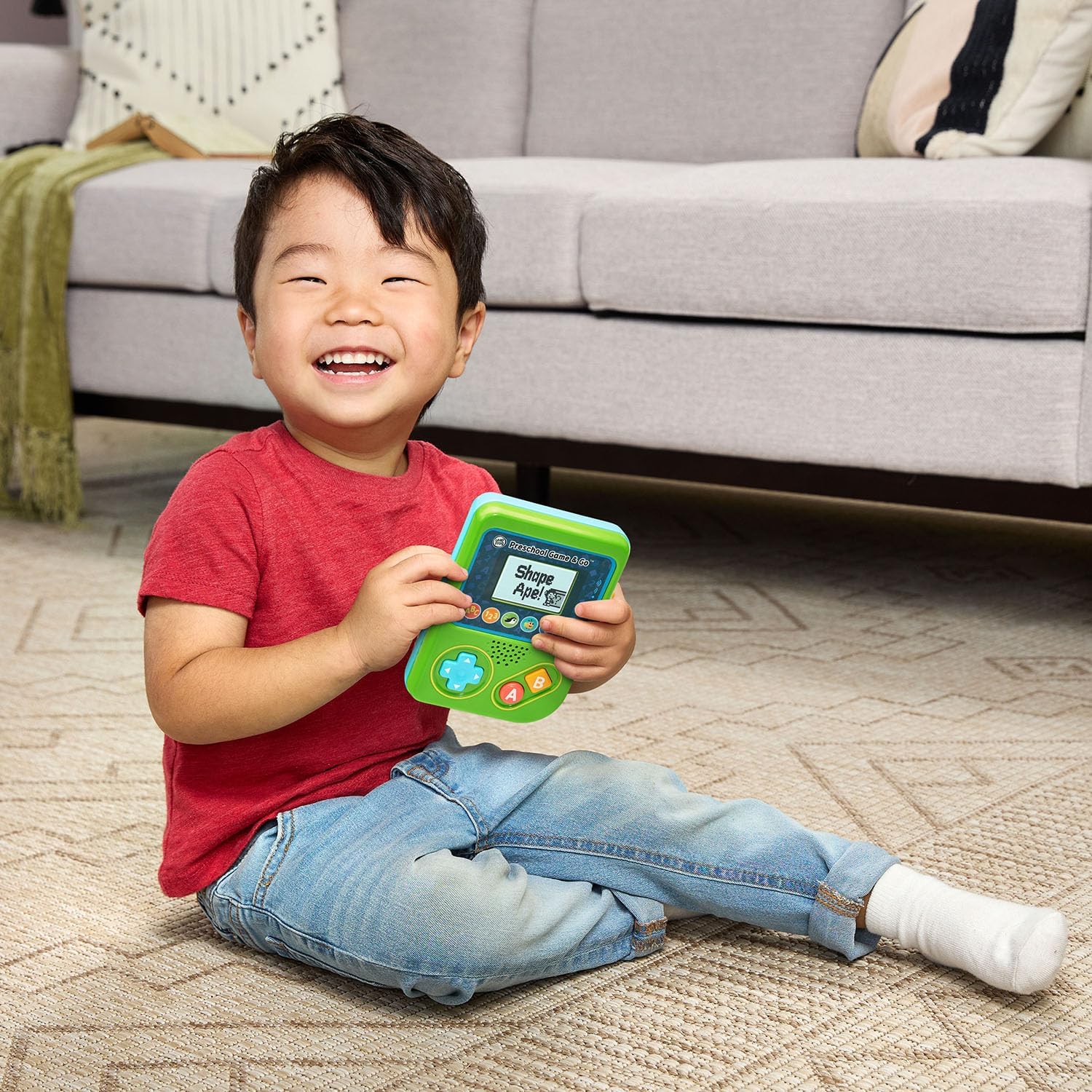 Preschool Game and Go Handheld Video Game Toy, Green