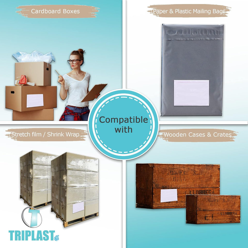 200 x A6 Plain Document Enclosed Wallet (158 x 110 mm) | Peel & Seal Clear Plastic Envelopes/Sleeves/Pockets/Wallets