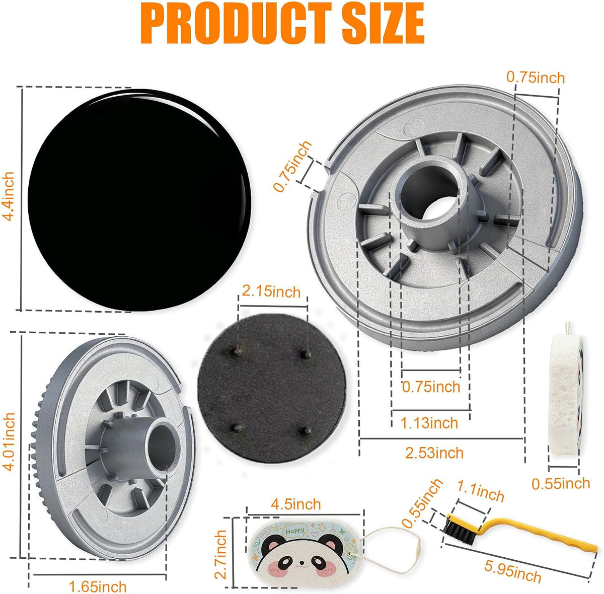 Upgraded Extra Large Surface Burner Cap & Burner Base Set Compatible with GE and Haier Gas Range/Cooktop,Replaces WB28K10222 WB16X24722 AP5986249 PS11726674 - Reliable and Precise Replacement Parts