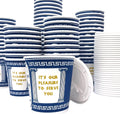 [50 Pack] 10 oz NEW YORK Paper Coffee Cups, Disposable Paper Coffee Cup with Lids, Hot/Cold Beverage