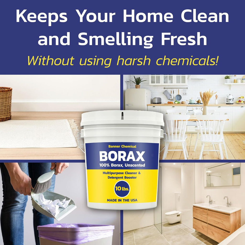 Raw Borax, 100% Pure Multi-Purpose Cleaner (10 lbs)