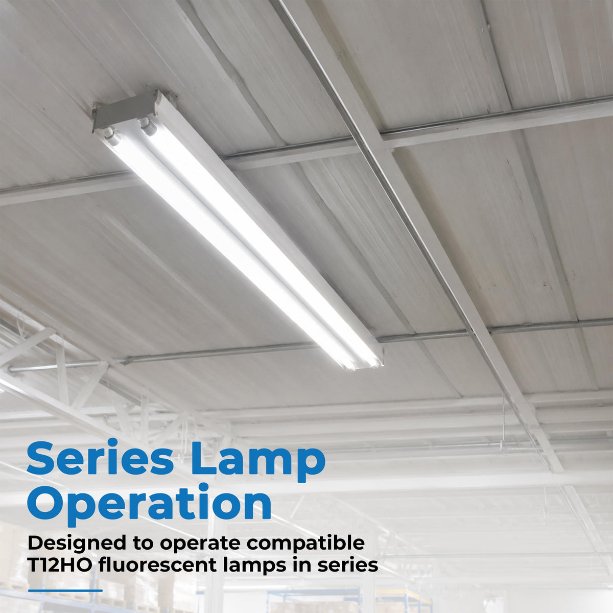 T12 Electronic Ballast, 2 Lamp, 120-277V, Instant Start