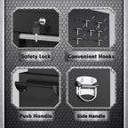8-Drawers Rolling Tool Chest, Assembled Tool Chest with Wheels, Detachable Top Tool Box, Tool Cabinet for Repair