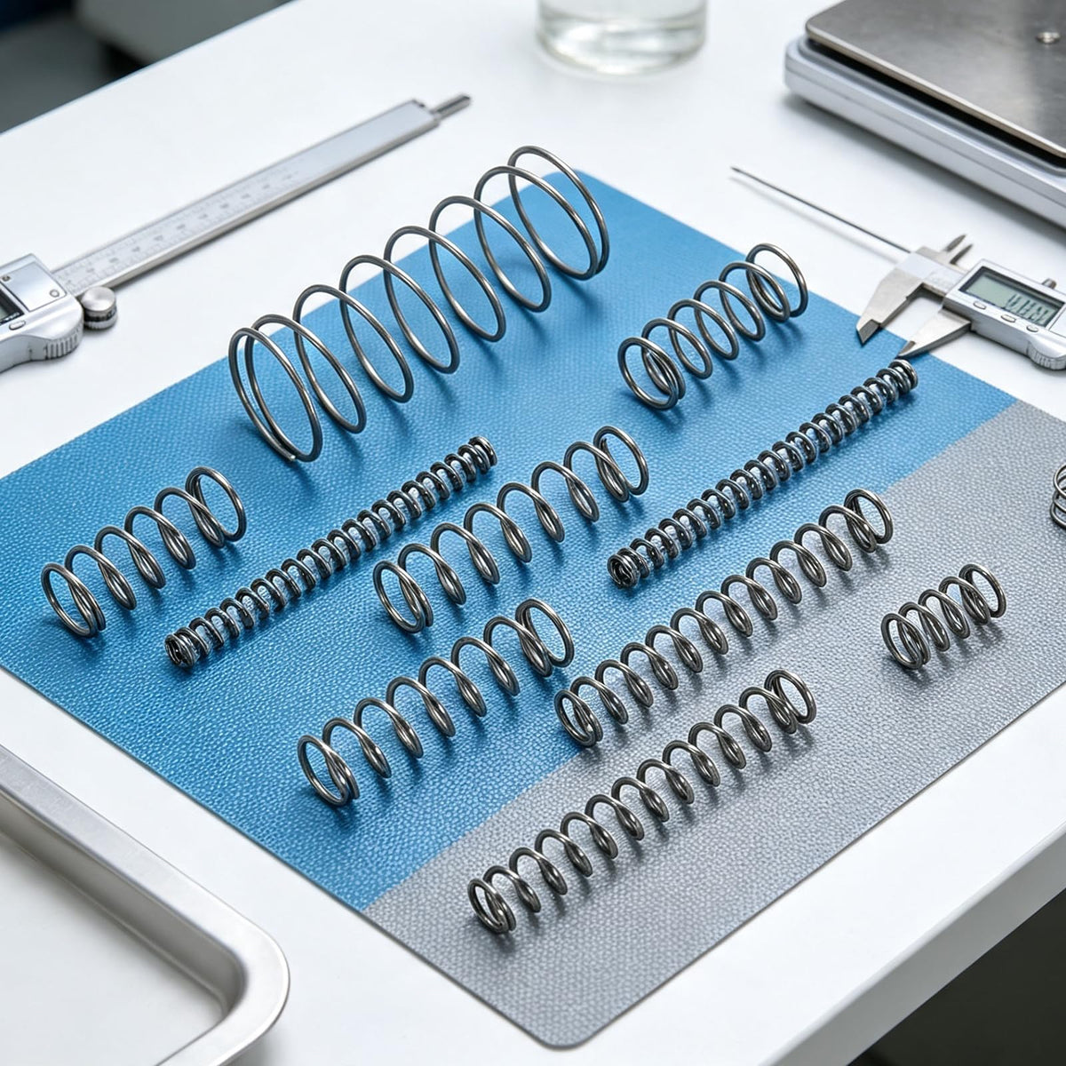 8Pcs SP 9729 Compression Spring Stainless Steel 0.054" GA, 5/8"x2-3/4"