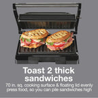 Panini Press Sandwich Maker Grill & Electric Indoor Grill