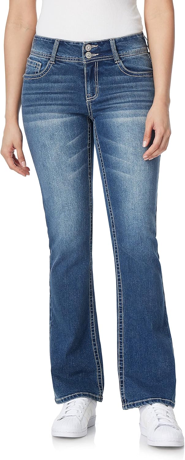 Women's Bling Bootcut Jeans, Luscious Curvy Fit
