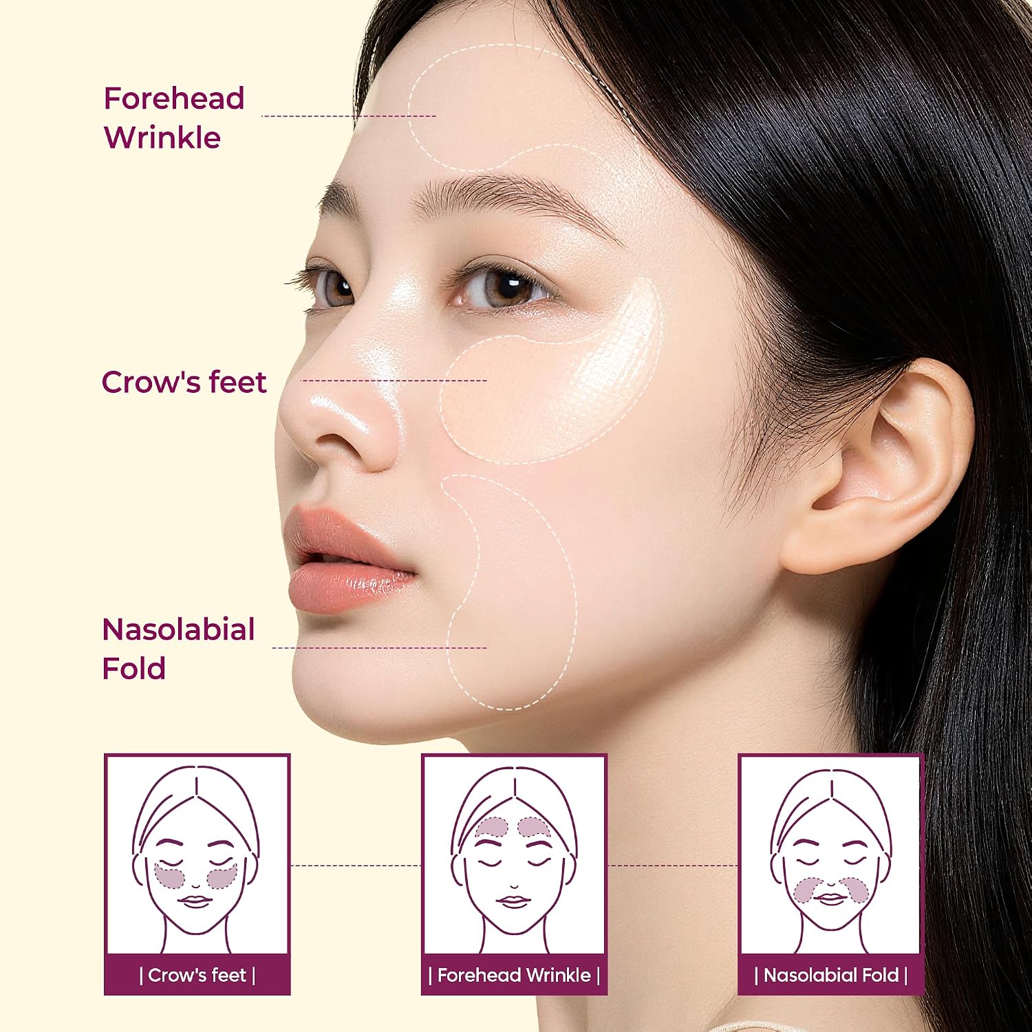 Calcium Volume Under Eye Patches for Puffy Eyes & Dark Circles, Hydrogel Eye Mask for Wrinkles, Fine Lines & Sagging