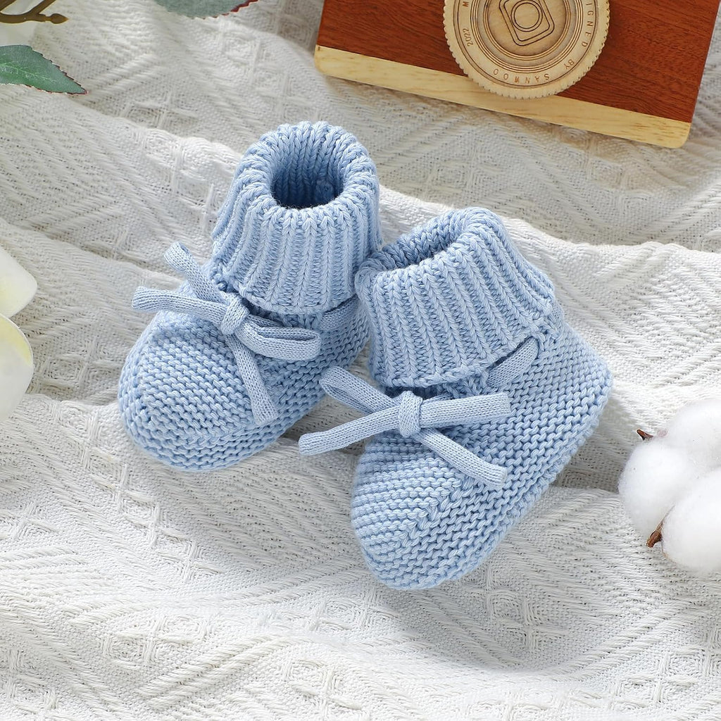Baby Booties Cotton Newborn Boys Girls Shoes Knit Socks