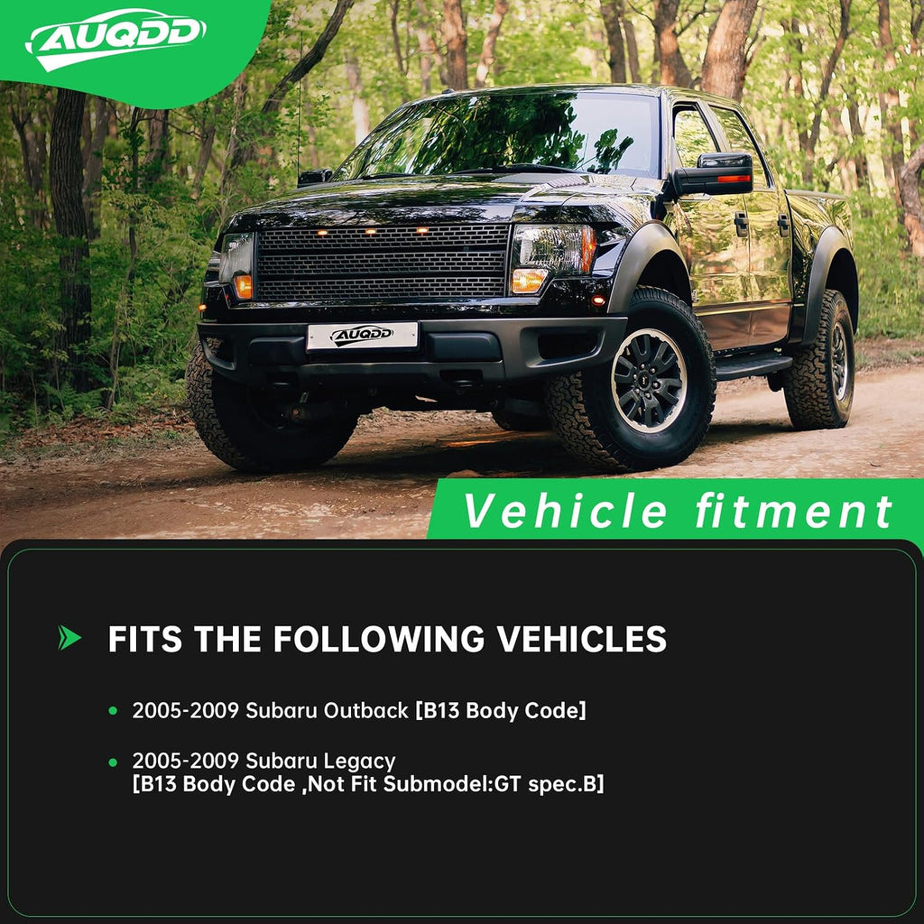 AUQDD 12Pcs Front End Suspension Kit Fit For 2005-2009 Su-baru Outback Legacy, 2 Lower Control Arm 2 Ball Joint 2 Sway Bar Link 4 Outer & Inner Tie Rod End (# K622030 K750049 EV801557 ES3712 K9513)
