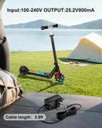 VHBW 25.2V Scooter Charger Compatible with Gotrax Xoom Plus T7 Lil CUB