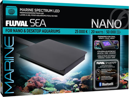 SEA Marine Nano LED Aquarium Lighting with Bluetooth, 20 Watts,Glass