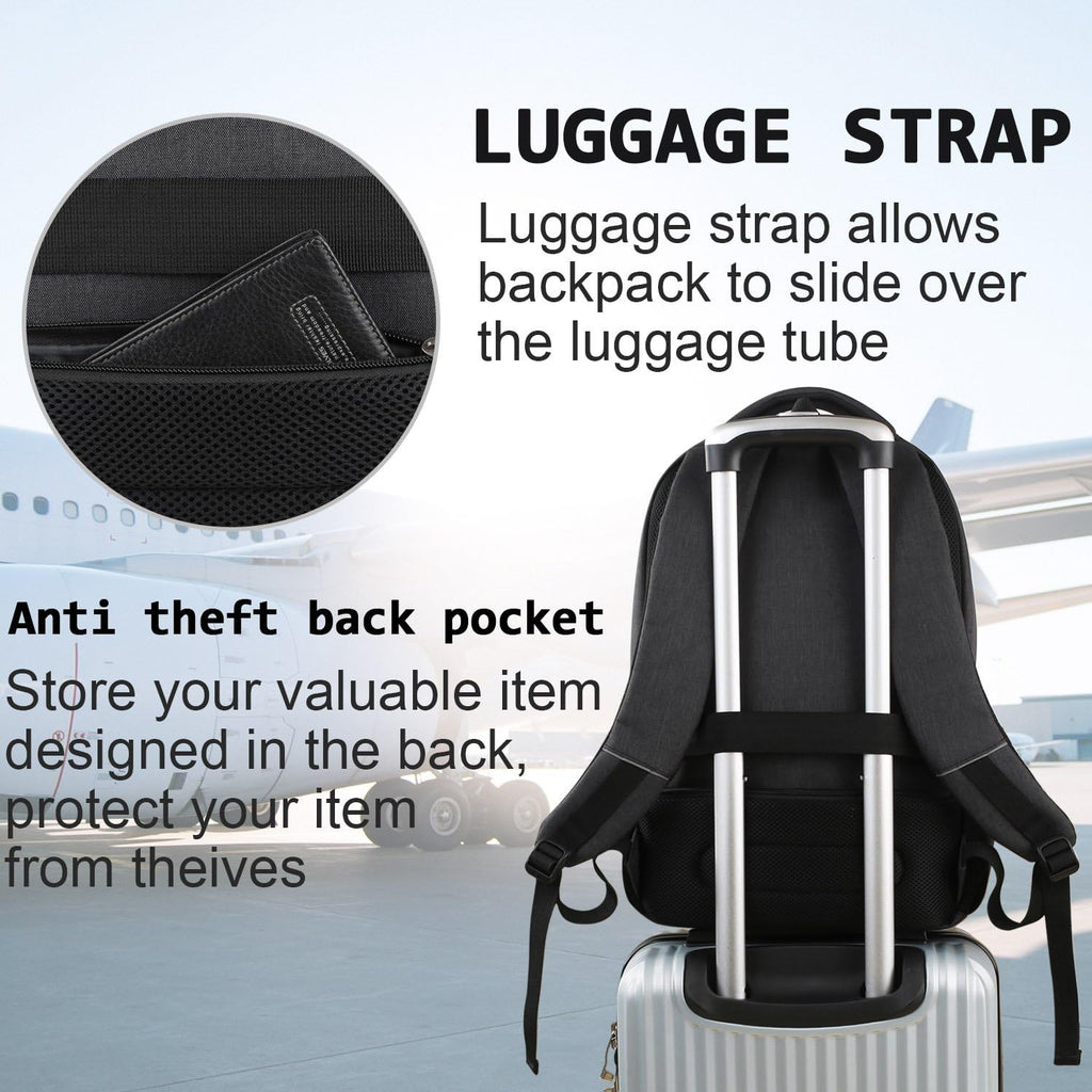 Laptop Backpack,Business Travel Anti Theft Slim Durable Laptops Backpack,Water Resistant College Computer Bag for