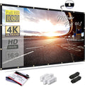 120 inch Projector Screen 16:9 Foldable Anti-Crease Portable Projector Movies Screens for Home Theater Outdoor Indoor