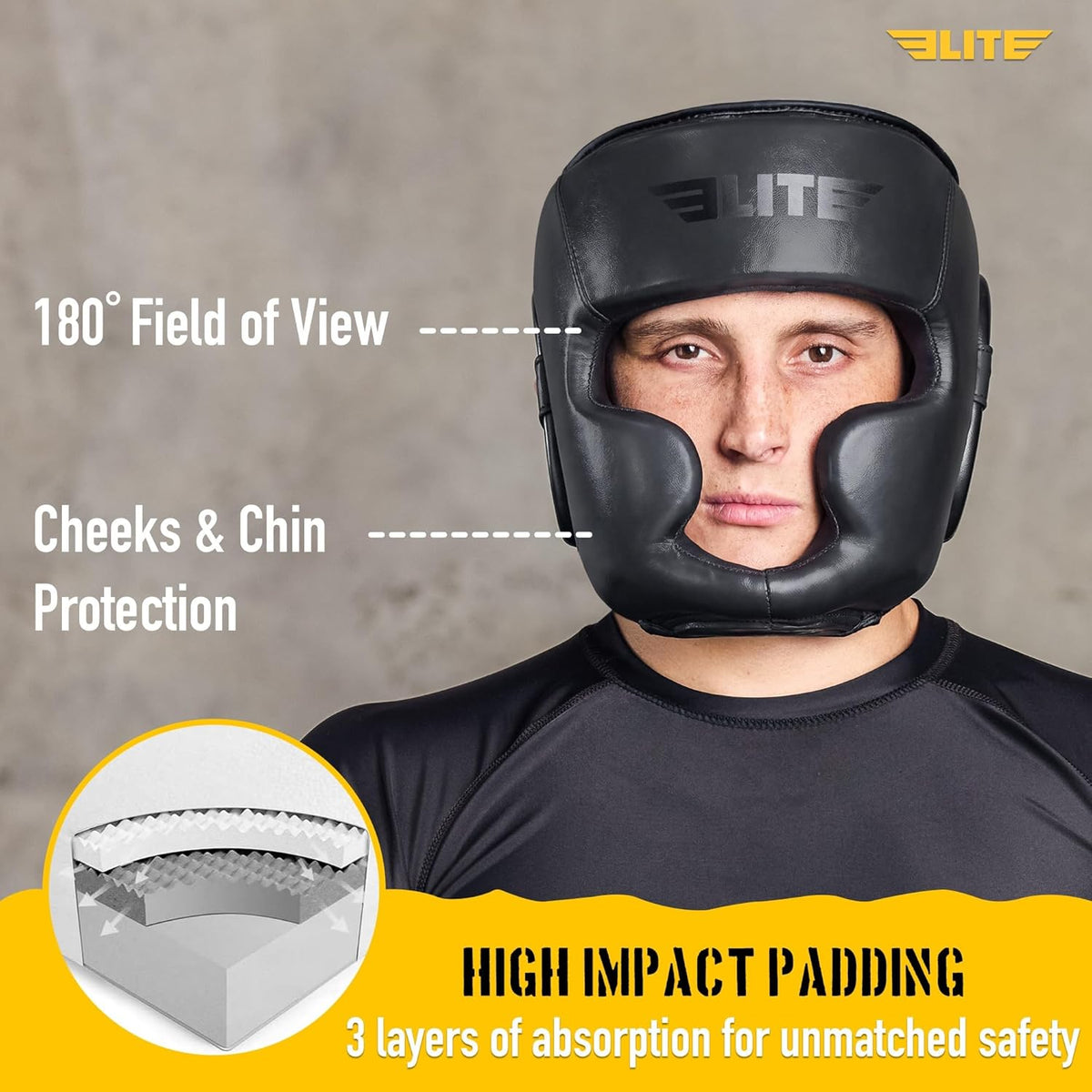 Boxing Headgear Men, Boxing Head Guard Sparring Gear, MMA Headgear Kickboxing Muay Thai Training Helmet, Protective
