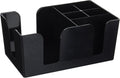 Black Plastic 6-Compartment Condiment Caddy
