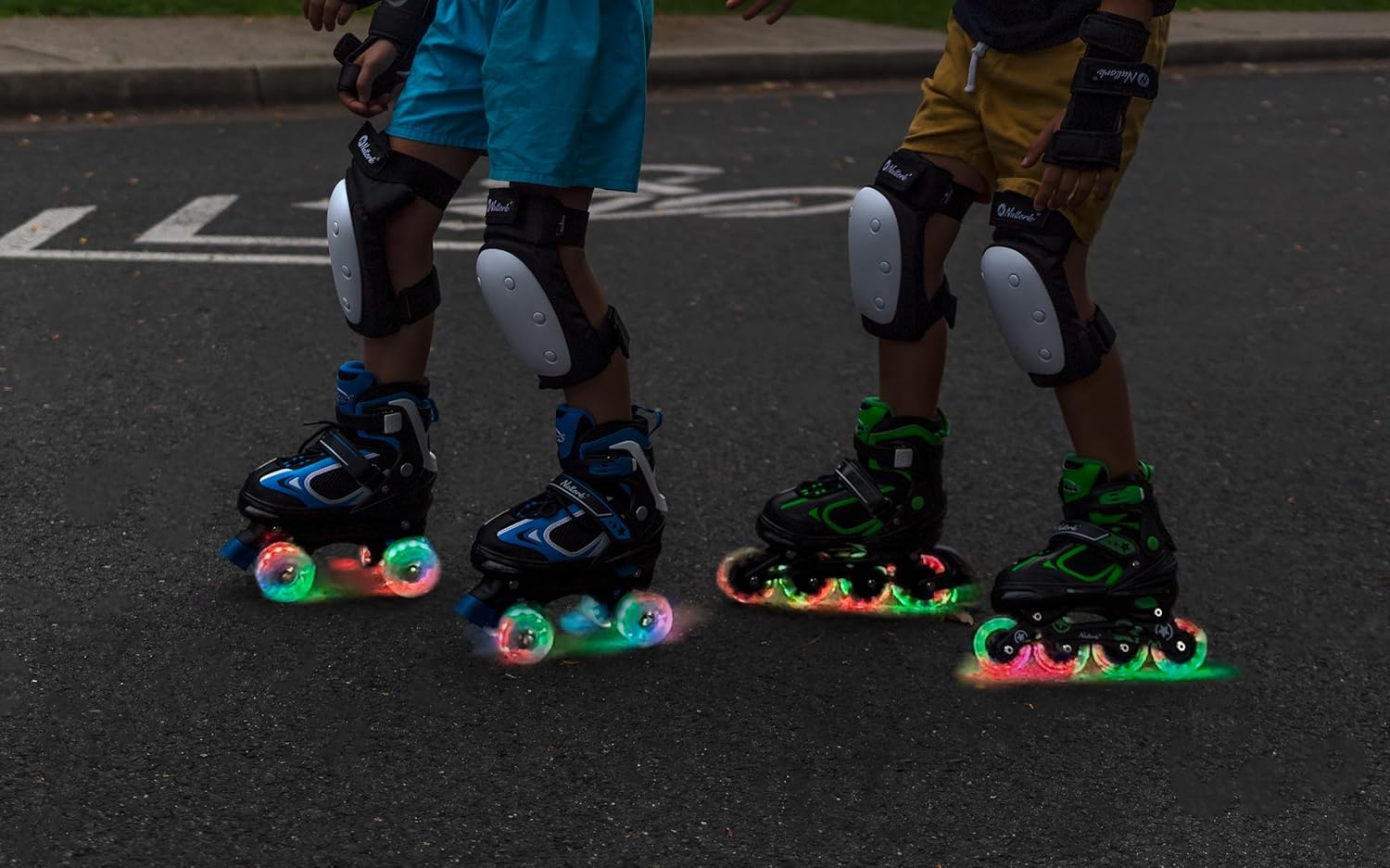 Adjustable Inline Skates for Kids Boys Girls Youth Blades Roller Skates with Light up Wheels Ages 4-16