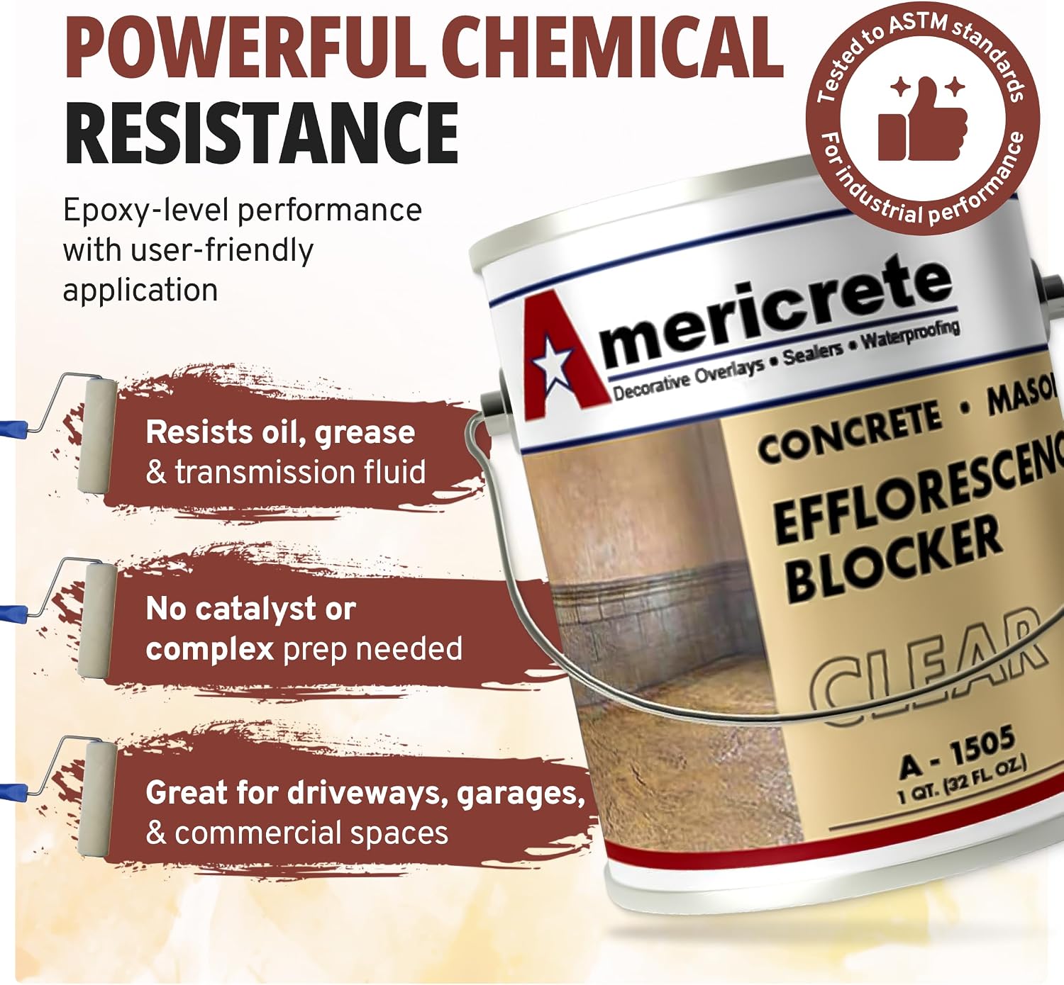 Efflorescence Blocker - Eco Friendly, Chemically Bonded Water Based Solution for Preventing Efflorescence on Masonry