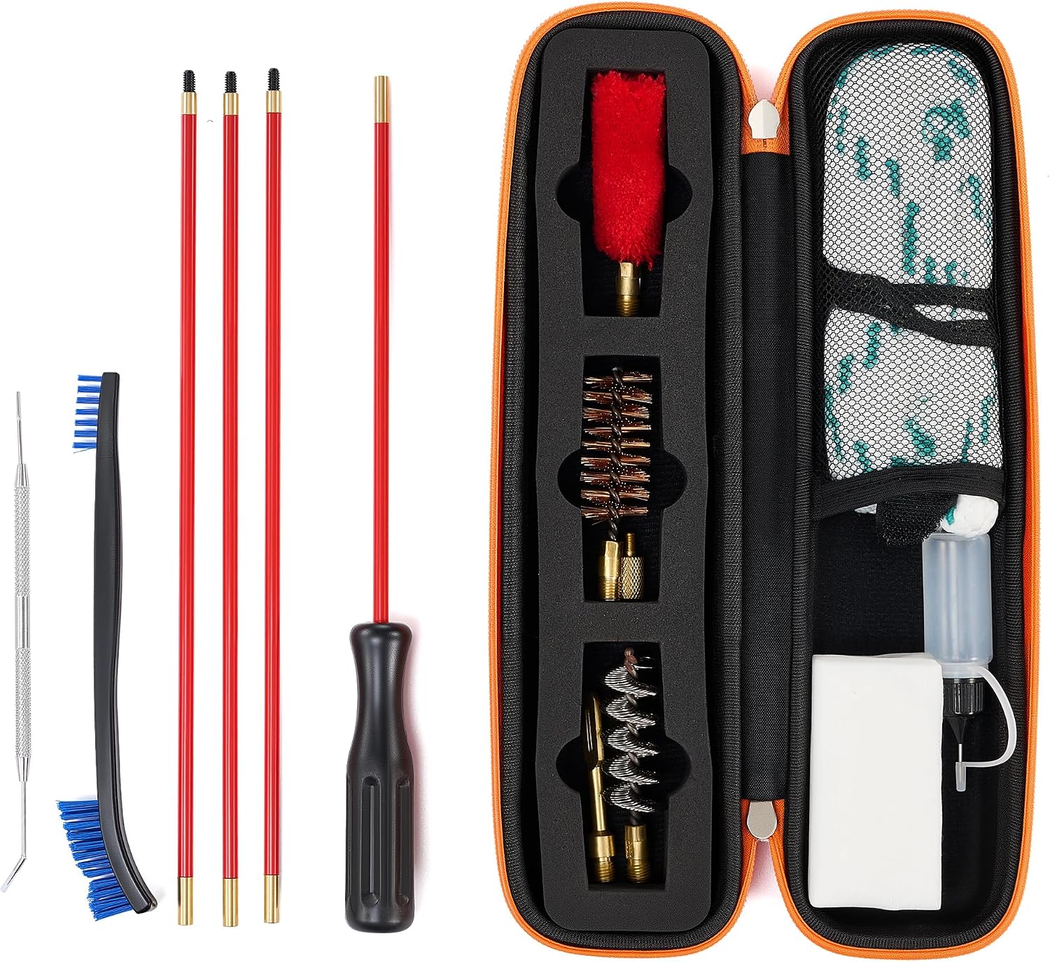 12ga Shotgun Cleaning Brush Kit, 12 Gauge Gun Maintenance Tool Set, Available in 4 Piece or 65 Piece Sets with