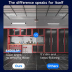 hykolity 4FT LED Shop Light,4400LM,42W [250W Equivalent], 5000K Daylight