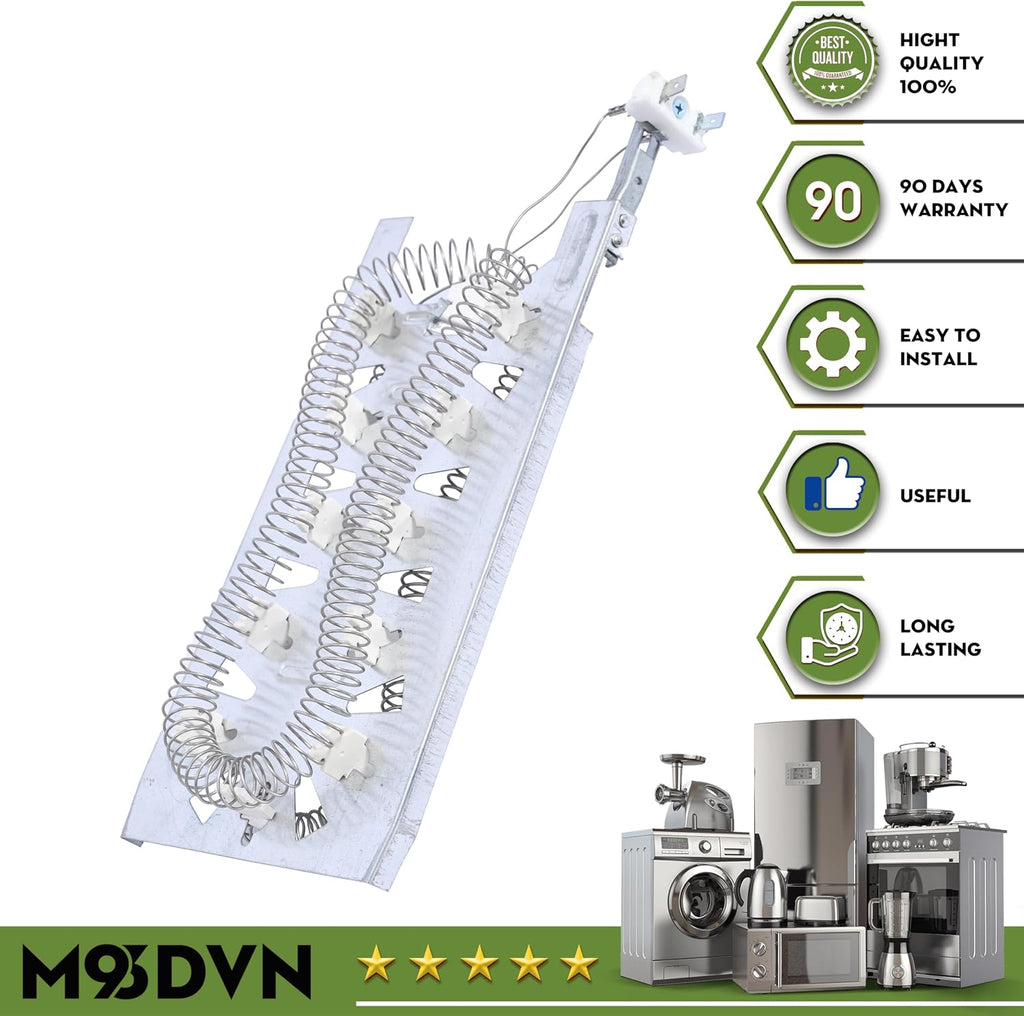 Heating Element Replacement For Whirlpool WED5100HC2 WED5100HW0 WED5500XW0 WED560LHW0 WED5100HW1 WED5100HW2 WED5600XW0 WED5500BW0 WED5500XL0 WED5500XW1 WED5550XW0 WED5600XW1 WED560LHW1 Dryer