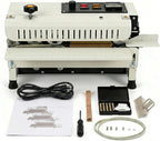 FR-400 Commercial Heat Sealer Machine, Automatic Continuous Bag Band Sealer, Horizontal Heat Sealing Machine with