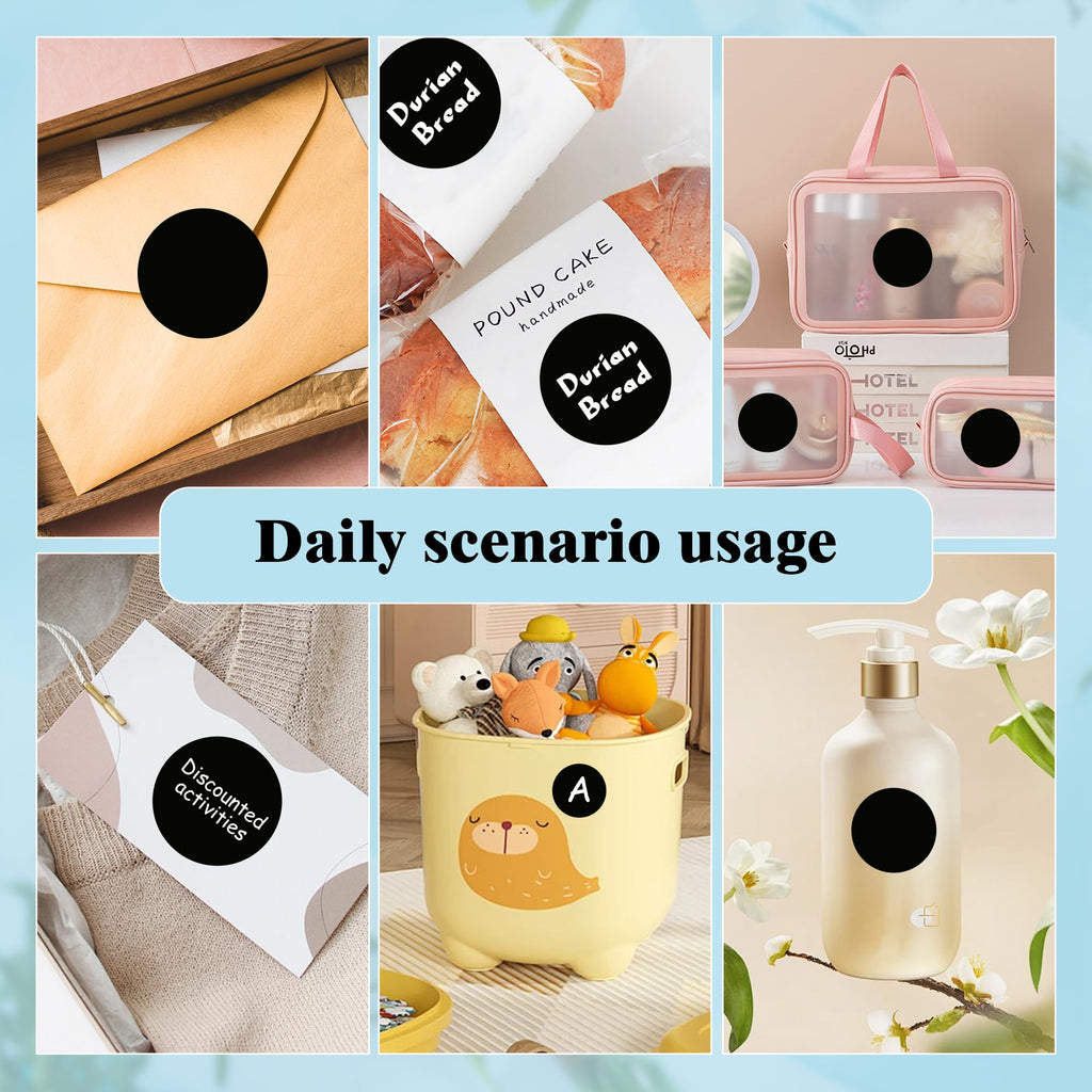 2 Inch Round Adhesive Color-Code Dot Stickers,4Rolls/2000 per Rolls dots Label Dispenser Box, Circle Stickers Label