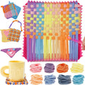Weaving Loom Kit Toys for Kids and Adults DIY Arts and Crafts for Girls Ages 5 6 7 8 9 10 12, Pot Holder Loom