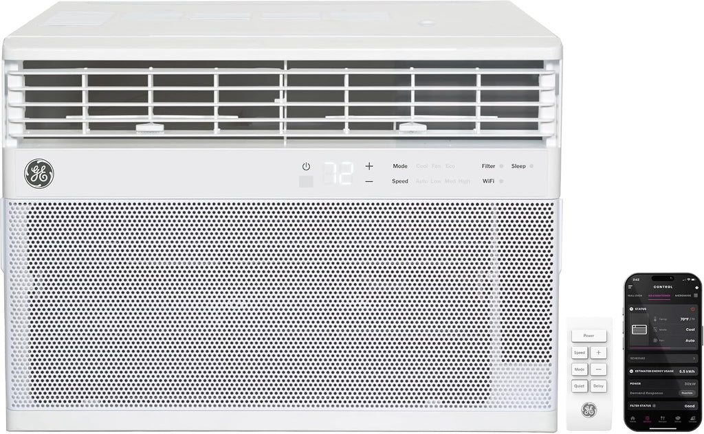 14,000 BTU Smart Window Air Conditioner, Powerful Cooling for Large & Open Spaces up to 700 sq ft, Energy Efficient