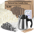 Soy Wax Candle Making Kit Supplies, Natural Candle Wax For Candle Making, DIY Art&Crafts Kit for Adults,Beginner