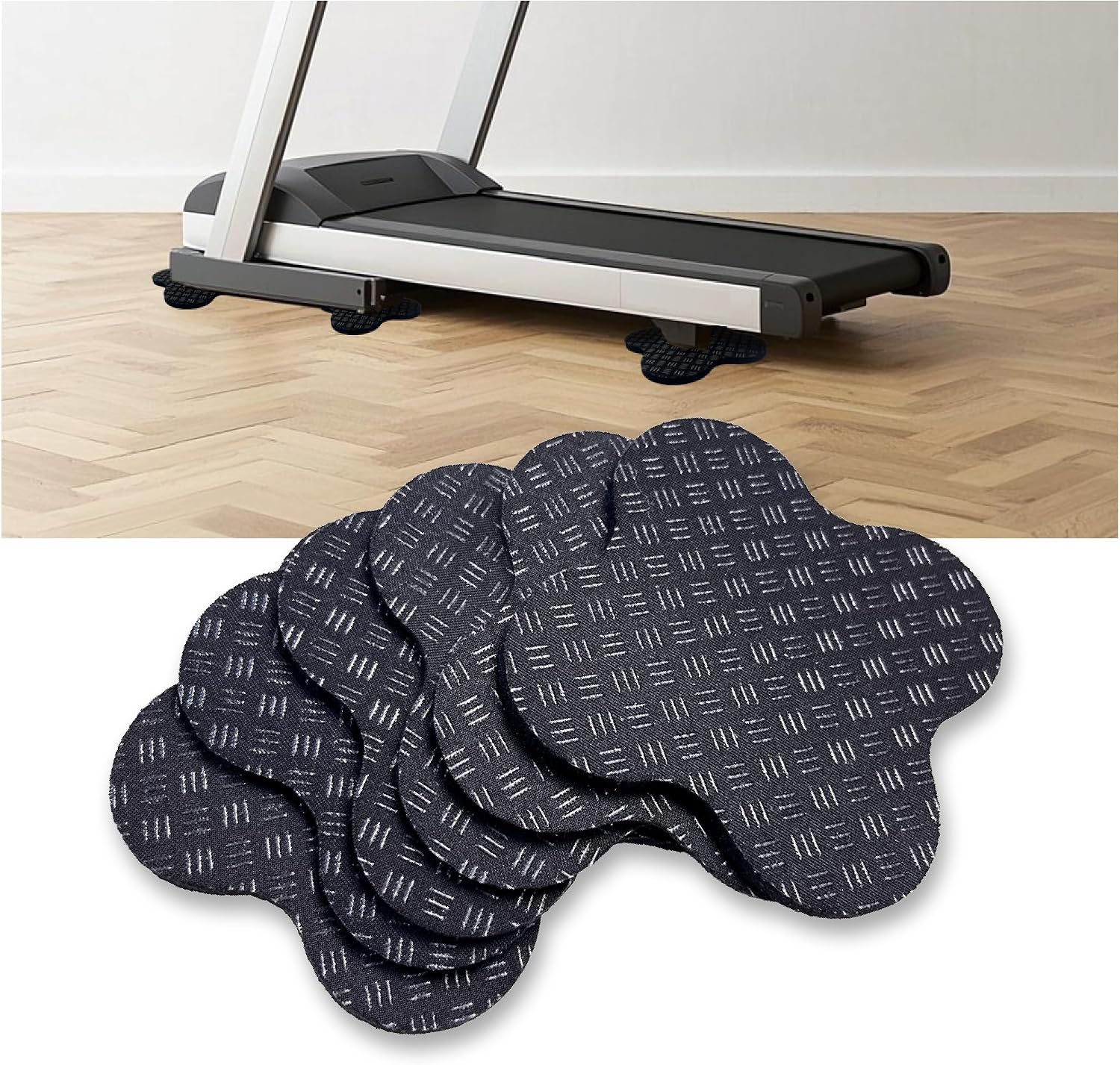Non-Slip Walking Pad Mat, Treadmill Mat Pad for Carpet Hardwood Floors, Anti Vibration Exercise Equipment Mat for