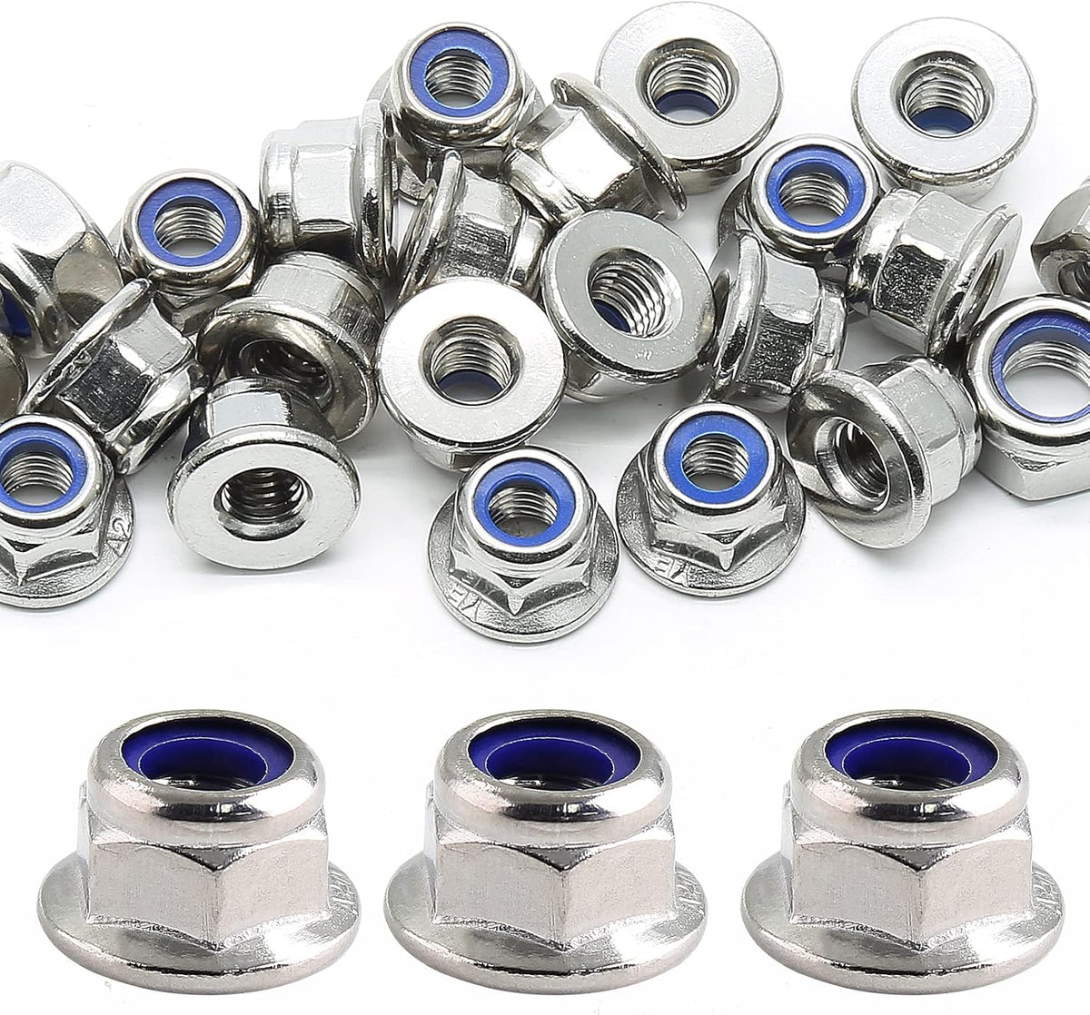 BokWin M6 Lock Nut, 20PCS, 304 Stainless Steel