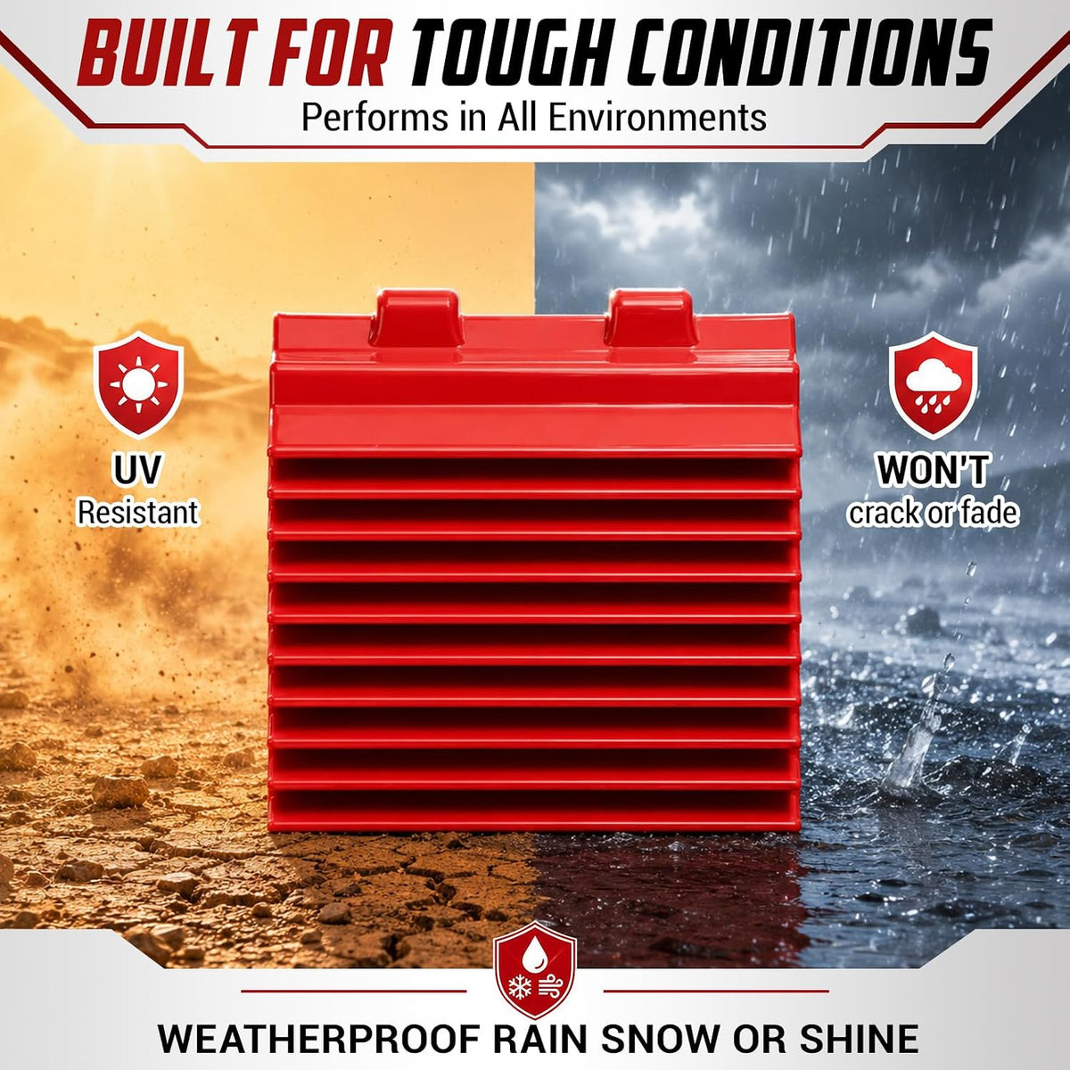 Klyyo 10 Pcs Red Corner Protectors Truck Load 4x4x11 In, Flat Style