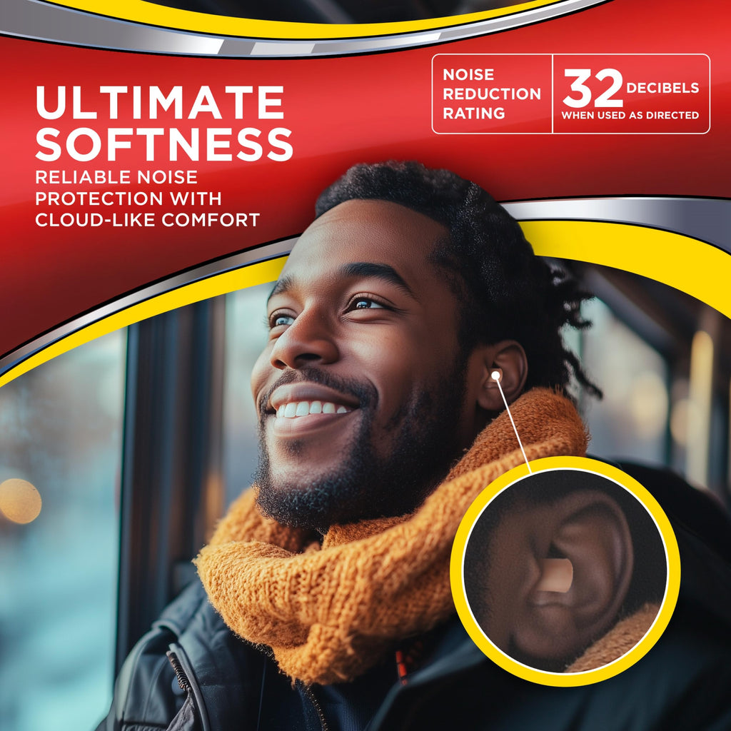 Ultimate Softness Series Ear Plugs, Beige, 56 Pair