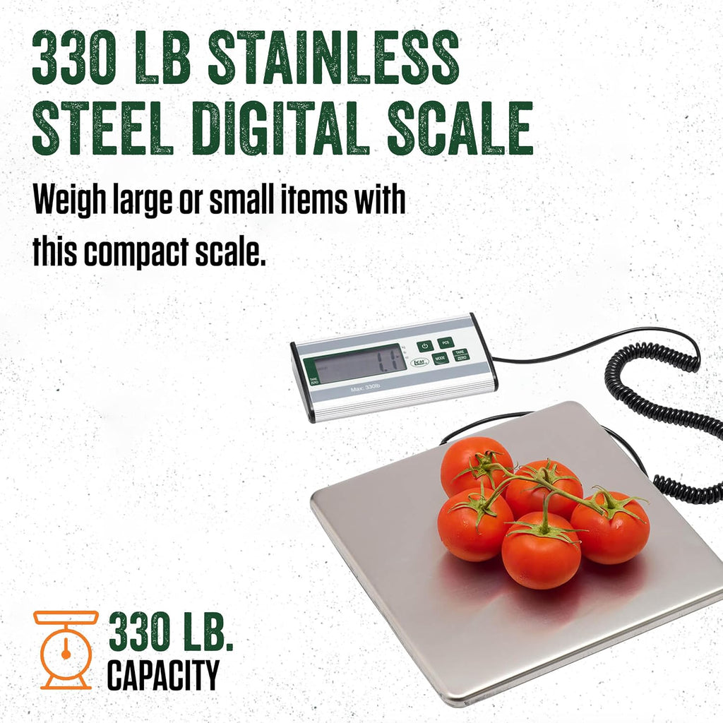 Products 330 lb Stainless Steel Digital Scale, Silver