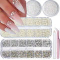 Flatback Nail Pearls Rhinestones for Nail Art DIY Nail Charms
