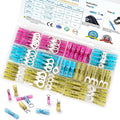 120Pcs Heat Shrink Wire Connectors, Waterproof Automotive Marine Electrical Terminals Kit, Crimp Connector