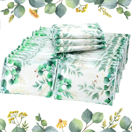 50 Pack Travel Tissue Packets Facial Paper Napkins, Eucalyptus Leaf