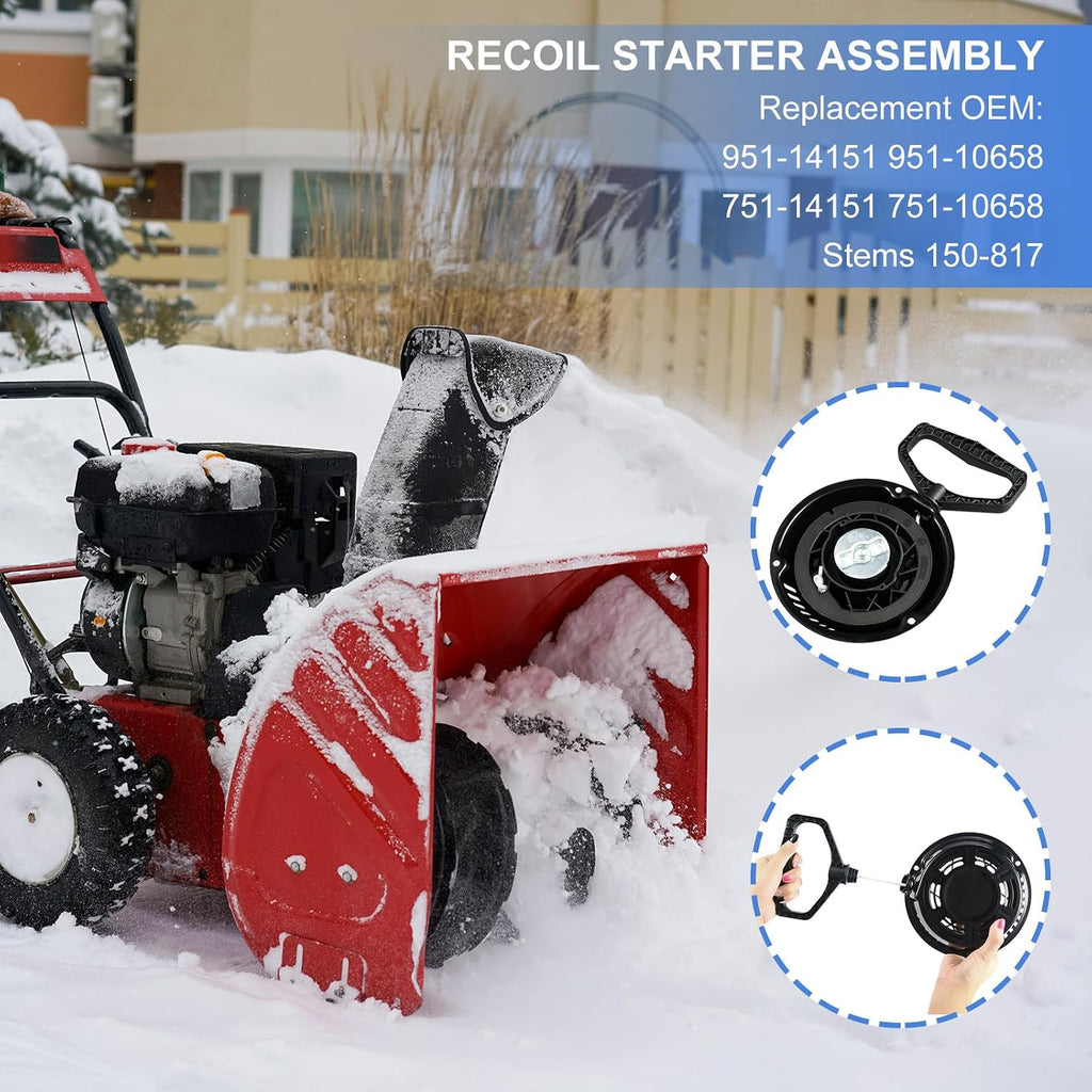 951-14151 Recoil Starter Assembly Fits CUB CADET Snow Blower, RT65E Tillers