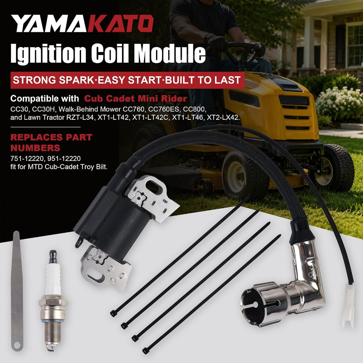 YAMAKATO 951-12220 751-12220 1p90f/p Ignition Coil Module kit