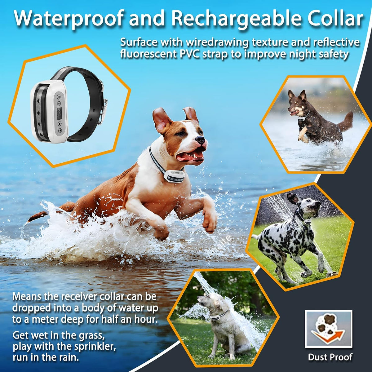 GPS Wireless Dog Fence System, Electric Satellite Technology Pet Containment System by GPS Signal Boundary for Dogs