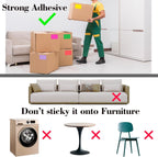 Fluorescent Shipping Address Labels,1" x 2-5/8" Neon Label 600 PCS