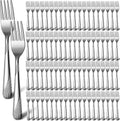 200 Pieces Stainless Steel Dinner Forks Bulk, Metal Fork, Stylish